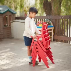 ECR4Kids 12 Inch Plastic Stackable Classroom Stack Chairs, Indoor/Outdoor For Kids-10pk -Northlight Store GUEST 979e99a9 a411 4404 8cd9 cb23d84a8c0c