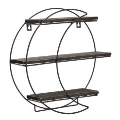 Farmlyn Creek Metal Crescent Moon Wall Shelf, Rustic Home Wall Decor For Crystals, Essential Oils, Plants, 12 X 12 X 3 In -Northlight Store GUEST 98a084ac 1e3d 4ee9 889a 04076f4779ec