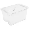 Sterilite 48 Quart Multipurpose Stackable Storage Box Tote Container With Hinged Lid And Handles For Home And Office Organization, Clear (6 Pack) -Northlight Store GUEST 9905c7e5 fef3 4eba a188 59608e9fcd59