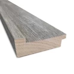 31" X 31" Non-Beveled Regis Barnwood Gray Wood Bathroom Wall Mirror - Amanti Art