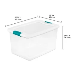 Sterilite 64 Quart Latching Clear Plastic Storage Organizer Tote Container Bin Box, 6 Pack & Medium Clip Boxes For Organization And Storage, 4 Pack 10 Sterilite 64 Quart Latching Clear Plastic Storage Organizer Tote Container Bin Box, 6 Pack & Medium Clip Boxes For Organization And Storage, 4 Pack -Northlight Store GUEST 99320398 8f2c 4aa5 9b06 209a251343dd