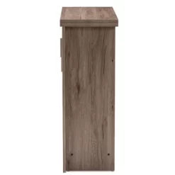 Laverne Modern And Contemporary Oak Finished Shoe Cabinet Brown - Baxton Studio -Northlight Store GUEST 9a5bb946 028e 40f1 9401 7b57a30f39ef