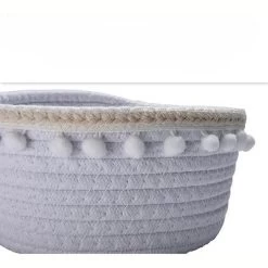 Hallops Cotton Rope Storage Basket Toy Basket, Decorative Blanket Basket Living Room Storage, White -Northlight Store GUEST 9ac8210e b15c 47eb 8485 98e32573d839