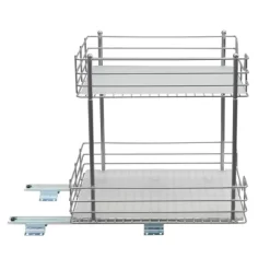 Household Essentials 15" 2-Tier Pantry Organizer Nickel -Northlight Store GUEST 9b134f90 90af 4c43 9e72 6bbc91b78c1e