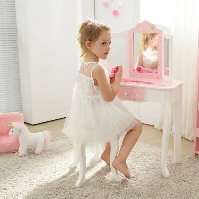 Fashion Twinkle Star Gisele Play Vanity Set Pink/White - Teamson Kids 9 Fashion Twinkle Star Gisele Play Vanity Set Pink/White - Teamson Kids - Image 7