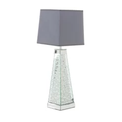 Contemporary Glass Mirrored Table Lamp Silver - Olivia & May -Northlight Store GUEST 9b933cbd 47bb 414b b505 01e94ce36eec