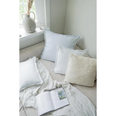 Sky Blue Crossdye Pillow Cover 6 Sky Blue Crossdye Pillow Cover - Image 4