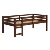 Twin Indy Solid Wood Low Loft Bed Walnut - Saracina Home -Northlight Store GUEST 9cba767e 3c66 40df 999b b26c85ace542