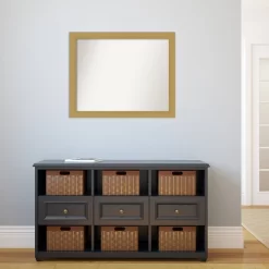 32" X 26" Non-Beveled Grace Brushed Gold Wall Mirror - Amanti Art -Northlight Store GUEST 9d6508d6 df3f 4c9d 83ee 9811ba0246c5