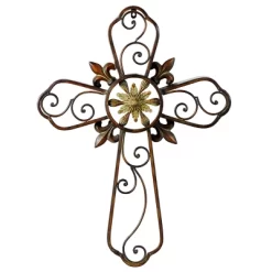 Metal Cross Scroll Wall Decor Brown - Olivia & May -Northlight Store GUEST 9e56a2af 0cc3 49c2 9583 f04f692e8af6