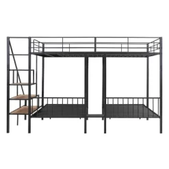Full Over Twin-Twin Triple Bunk Bed With Drawers And Staircase - ModernLuxe -Northlight Store GUEST 9ee83df9 62fe 43cb acca dcee1bfe73b2