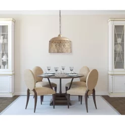 20.25" X 18.5" Metal Pendant Lamp Gold Finish - Storied Home