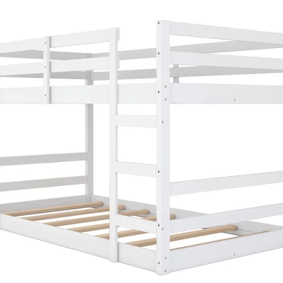 Twin Over Twin Bunk Bed With Ladder-ModernLuxe 9 Twin Over Twin Bunk Bed With Ladder-ModernLuxe - Image 7