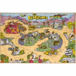 KC CUBS | The Flintstones Boy & Girl Kids City Road Car Vehicle Traffic Educational Learning & Game Play Nursery Classroom Rug Carpet -Northlight Store GUEST a028982a defa 47ae a225 599781e3cac2