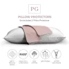 Pillow Gal 100% Cotton Percale Cool And Crisp Pillow Protector - King