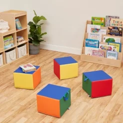 ECR4Kids SoftZone Cozy Cubes, Flexible Foam Seating -Northlight Store GUEST a098a222 bd75 4612 a940 8da776d26779