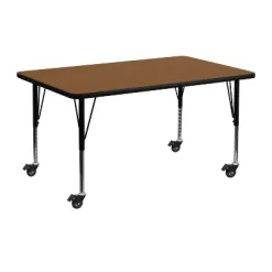 Emma And Oliver Mobile 24x48 Rectangle HP Laminate Preschool Activity Table -Northlight Store GUEST a0bccf94 039d 4ba9 9fff 3e9993fd3876