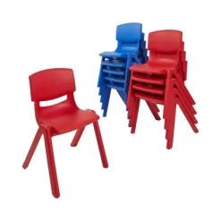 ECR4Kids 12 Inch Plastic Stackable Classroom Stack Chairs, Indoor/Outdoor For Kids-10pk -Northlight Store GUEST a2fb4ba7 583c 426a bd9d 4cab137a11da