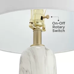 360 Lighting Maceao Modern Table Lamps 28" Tall Set Of 2 White Faux Marble Tapered Drum Shade For Bedroom Living Room Bedside Nightstand Office House 13 360 Lighting Maceao Modern Table Lamps 28" Tall Set Of 2 White Faux Marble Tapered Drum Shade For Bedroom Living Room Bedside Nightstand Office House -Northlight Store GUEST a3a3978b d868 4ab9 b095 41d0f6d627f2