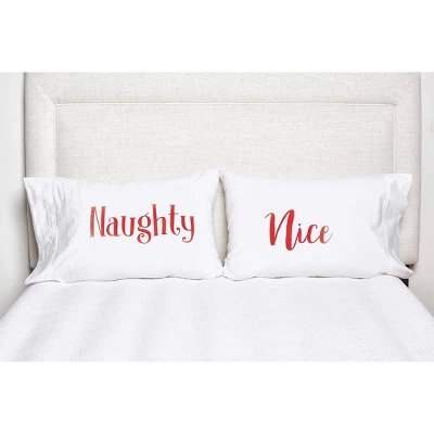 C&F Home 20" X 30" Naughty And Nice Christmas Holiday Pillowcase Set 3 C&F Home 20" X 30" Naughty And Nice Christmas Holiday Pillowcase Set
