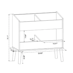 Modern Two Shelf Toy Kids' Bin White - Pillowfort™ -Northlight Store GUEST a513d7df 5c70 4fb6 90e1 444d6b09cebc