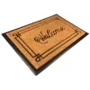 1'5" X 2'5" Cursive Welcome With Border Indoor/Outdoor Recycled Rubber And Coir Doormat Natural/Black - Entryways -Northlight Store GUEST a5a2fb37 d38b 4802 99d9 11d755d1cb53