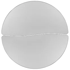 Emma And Oliver 2 Piece 47.5" Circle Wave Collaborative Grey Adjustable Activity Table Set -Northlight Store GUEST a5b82d68 839d 4eb6 a953 3af68d538422