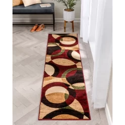 Well Woven Casual Modern Styling Shapes Circles Area Rug -Northlight Store GUEST a5df5503 370b 4fb1 9be3 e504a7a7a3db