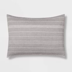 12pc Chambray Matelasse Stripe Comforter & Sheet Bedding Set Gray - Threshold™ -Northlight Store GUEST a6544a0f 31de 47cd 9f24 ae05ba242231