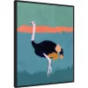 22" X 28" Ostrich By Pamela Munger Framed Canvas Wall Art Black - Amanti Art -Northlight Store GUEST a6ff902a 1f7c 44d4 b142 31e6b5c4a670