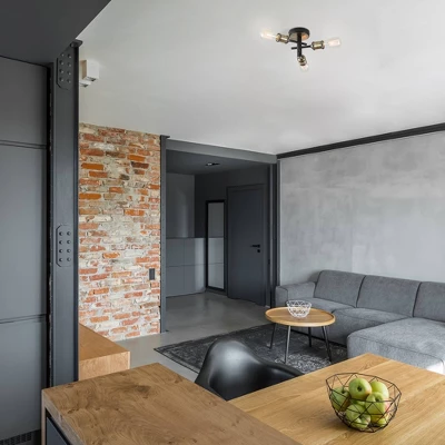 3-Light Shipka Flush Mount Ceiling Light With Antique Brass Accent Matte Black - Globe Electric 5 3-Light Shipka Flush Mount Ceiling Light With Antique Brass Accent Matte Black - Globe Electric - Image 3