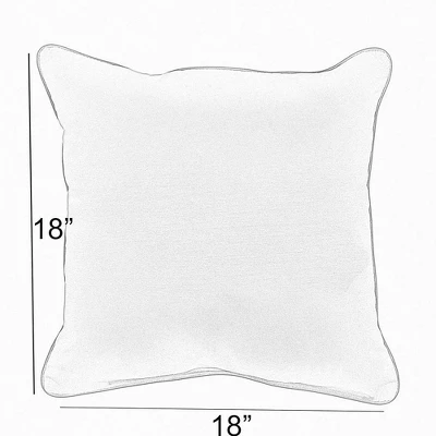 Sunbrella 2pk Cabana Classic Outdoor Throw Pillows Black/White 3 Sunbrella 2pk Cabana Classic Outdoor Throw Pillows Black/White