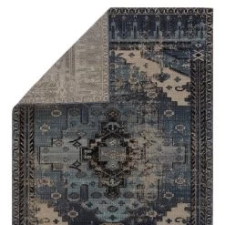 Cicero Indoor/Outdoor Medallion Area Rug Blue/Gray - Jaipur Living -Northlight Store GUEST a7b85e1c 34fd 43c7 9716 acbdf003317b