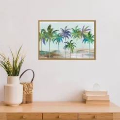 23" X 16" Tropical Dream By Asia Jensen Framed Canvas Wall Art - Amanti Art -Northlight Store GUEST a7bd1c59 348d 413e 968d 195bd12412e3