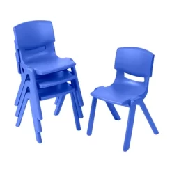 ECR4Kids Plastic School Stack Chair For Indoors And Outdoors, 14in Seat Height, 4-Pack -Northlight Store GUEST a815ea32 116f 4118 8028 6f96403a6ecd