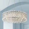 Possini Euro Design Alyssa Chrome Drum Chandelier 23 1/2" Wide Modern Crystal 12-Light LED Fixture For Dining Room Kitchen Island Entryway Bedroom -Northlight Store GUEST a839dc56 2f1f 4230 8d63 91be05a7f67c