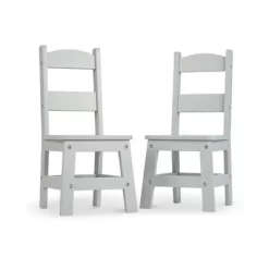 Melissa & Doug Wooden Chair Pair - Gray -Northlight Store GUEST a83a301a be63 4cc5 91a7 a403b341775c