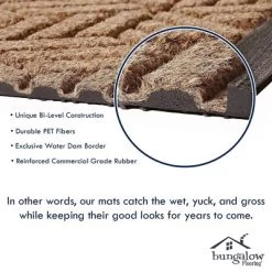 Aqua Shield Diamonds Indoor/Outdoor Doormat - Bungalow Flooring -Northlight Store GUEST aa6c5bf3 0c28 48dd 9bfc 98c25d0ac5dc