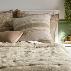 Euro Traditional Woven Stripe Decorative Throw Pillow Green - Threshold™