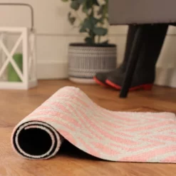 2'x3' ColorStar Deco Grid Door Mat Coral - Bungalow Flooring -Northlight Store GUEST aae7d071 6689 4d1f a9cc aaabf7c70e8c