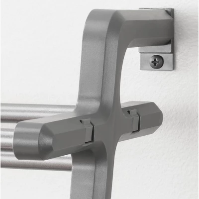 Whitmor 5 Tier Leaning Shoe Rack Black 4 Whitmor 5 Tier Leaning Shoe Rack Black - Image 2