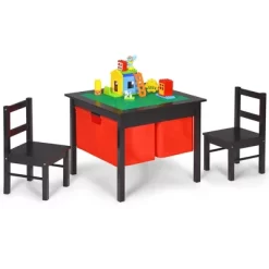 Costway 2-in-1 Kids Activity Table & 2 Chairs Set W/Storage Building Block Table -Northlight Store GUEST acb60129 586a 4f17 8060 0711ae44014b