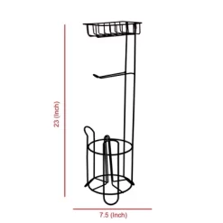 Standing Tissue Roll Holder With I-phone Storage - Nusteel
