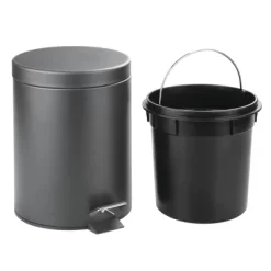 Step Can Wastebasket Matte Gray - IDESIGN -Northlight Store GUEST ad687c56 52ac 4c7d 8a18 ad094fdcc7c3