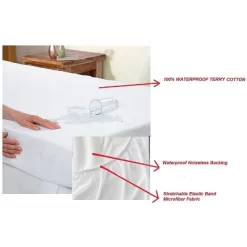 Elegant Comfort Hypoallergenic %100 Water-Proof Terry Cotton Mattress Protector Fitted Sheet Style -Northlight Store GUEST ad849f55 ff58 4301 a008 d2cf4d1dfcb8
