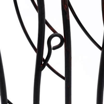 LuxenHome Rustic Black Metal Abstract Field Of Trees Wall Art Decor 4 LuxenHome Rustic Black Metal Abstract Field Of Trees Wall Art Decor - Image 2