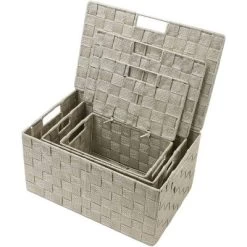 Sorbus Stackable Woven Tote Basket For Kitchen, Bathroom And More -Northlight Store GUEST ae914355 c9de 47e3 bde8 750c462f364b