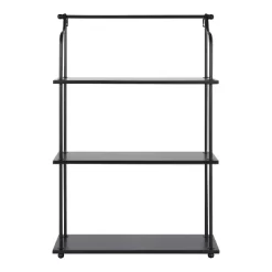 21" X 32" Walters Wood/Metal 3 Tier Shelving Black - Kate & Laurel All Things Decor
