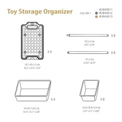 UNiPLAY Toy Organizer With Removable Storage Bins, Multi-Bin Organizer For Books, Building Blocks, School Materials, Toys With Baseplate Board Frame 14 UNiPLAY Toy Organizer With Removable Storage Bins, Multi-Bin Organizer For Books, Building Blocks, School Materials, Toys With Baseplate Board Frame -Northlight Store GUEST b0391858 7fc0 488e bf46 ae3fbdc7b73a