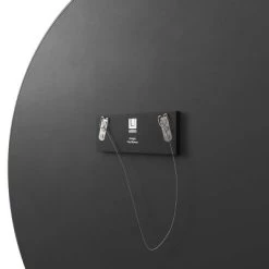 34" Hubba Round Wall Mirror Titanium - Umbra -Northlight Store GUEST b12851c2 d8a6 4dc9 95b8 45af7f4421b8